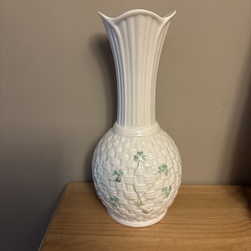 Belleek shamrock basket weave - belleek,
