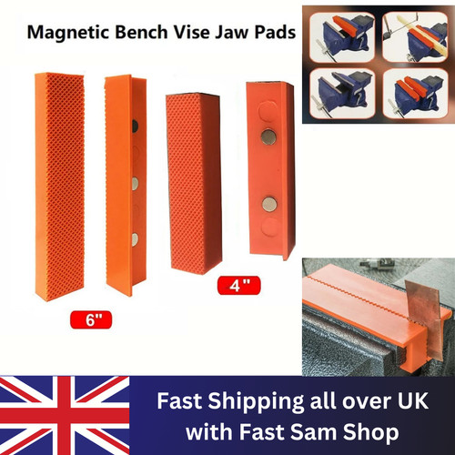 Magnetic bench vice pad 6 - magnetic,