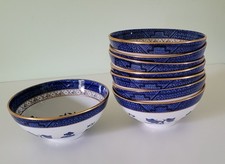 Royal Doulton Booths "Real Old Willow" TC1126 Cereal Bowls x 8