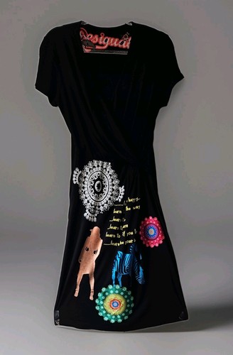Desigual black dress - desigual,