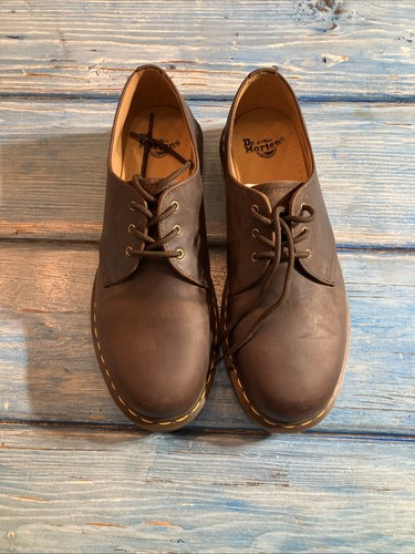 1461crazy horse leather oxford - leather,