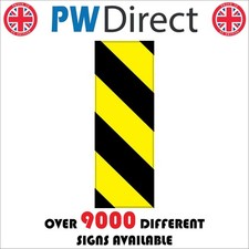 Sign Chevron Black Yellow Road