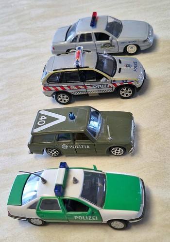 Diecast police cars polistil - 4,