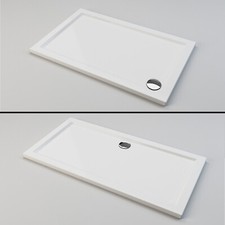 Square/Rectangle Shower Trays With Free Waste For Enclosure Glass Door Cubicle