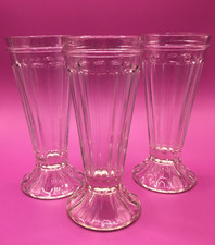 Knickerbocker Glory Ice Cream Milkshake Dessert Glass x 3 Clear Glasses 130ml