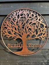 Large 60cm Wall Art Bronze Tree of Life 'Family Forever' Garden Decoration