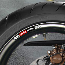 12 x APRILIA RACING WHEEL RIM STICKERS - mille rsv tuono