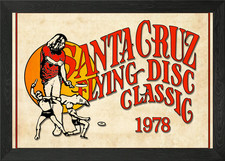Santa Cruz Frisbee 1978 Framed