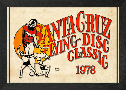 Santa cruz frisbee - 1978, framed