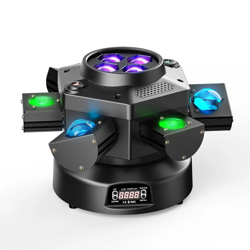 200w rgbw arms - rotate, laser