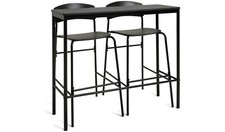 Stella Black Bar Table & 2