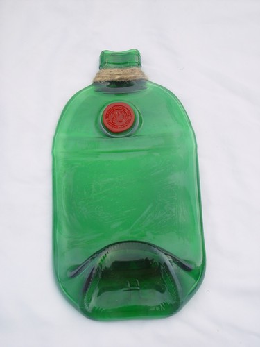Gin bottles made into