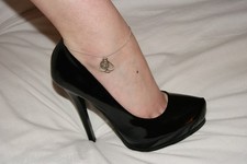 Sexy Premium Queen Of Spades Anklet Ankle Chain Jewellery Cuckold BBC QOS Style3