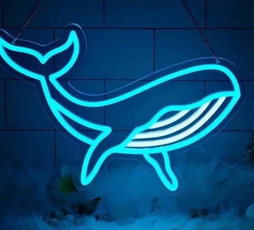 Whale led neon - neon, light