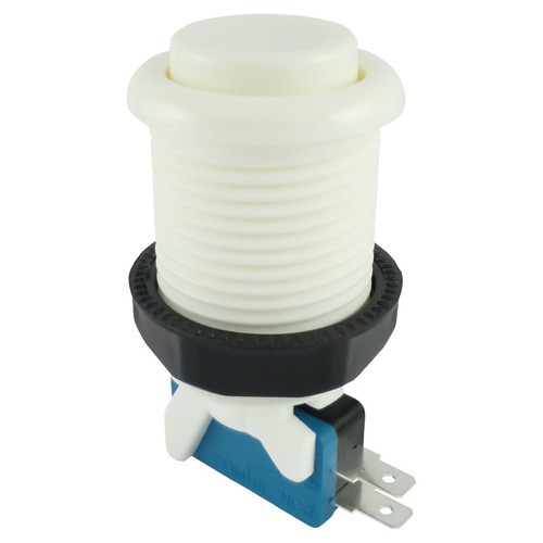 White happ style 28mm round - white,