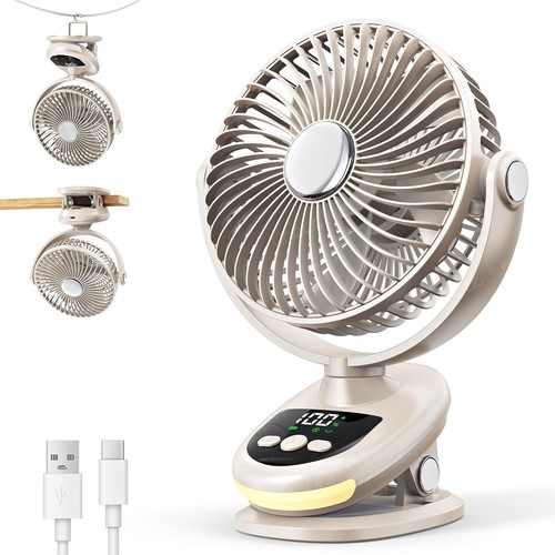 Portable clip fan rechargeable - portable,