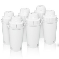 6 x Universal Filter Cartridges to fit Brita Classic Water Filter Jugs