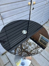Round High Bar Table - Black
