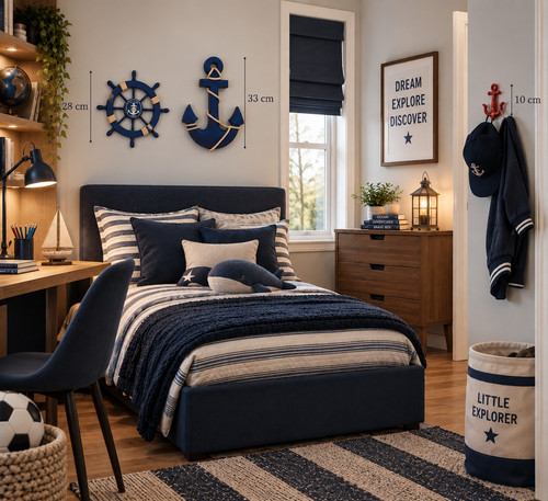 Nautical wall decor - x, set