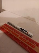 skoda fabia Vw Polo 1.2 Mpi Red I Badge boot emblem logo rear Door 