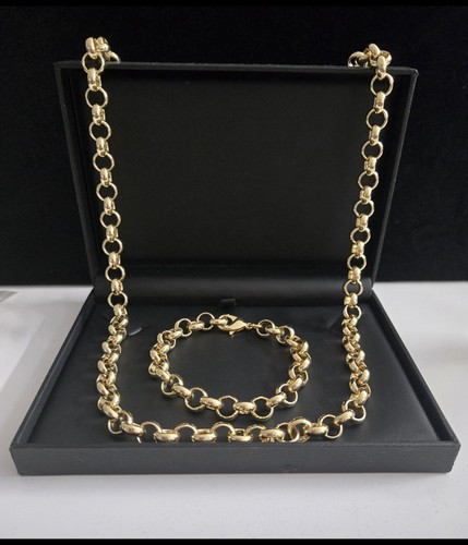 9ct gold big 10mm mens - gold,