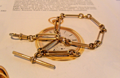 Pocket watch chain - chain, 10ct