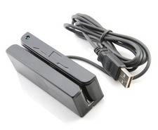 3 Track USB Magnetic & Credit Card Reader Stripe Swipe Strip Scanner for USB PC