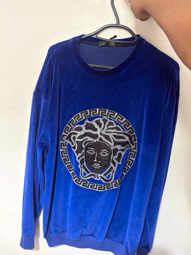 Versace men blue crew neck - versace,