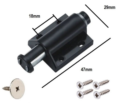 Magnetic pressure catch push - pressure,