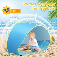 Baby Beach Tent with Pool Pop Up Shade Tent Infant Baby Beach Sun Shade Pool NEW