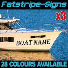 PERSONALISED BOAT NAME x3