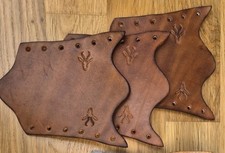 Leather overstrike for