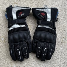 Halvarssons Outlast Advance WP Black Leather Motorcycle Gloves Size 9