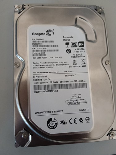 Seagate barracuda 250gb - seagate, 3.5in