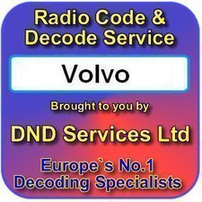 Volvo Car Radio CD Stereo Security Code Decode Unlock Codelocked Service
