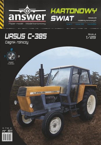Heavy farm tractor ursus - ursus, c-385