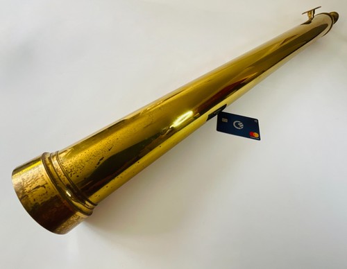 Large vintage brass telescope - large,