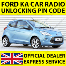 ✅FORD KA RADIO UNLOCKING PIN CODE FOR SONY 6000 CD 4500 RDS TRAVELPILOT✅