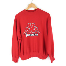 KAPPA Vintage 90's Y2k Sweatshirt Spell Out Logo SZ S ( T363)