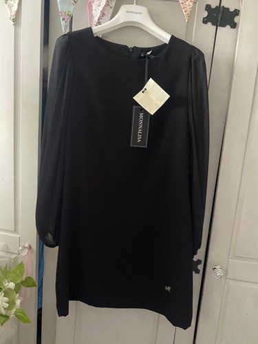 Monnalisa black dress - age, 14