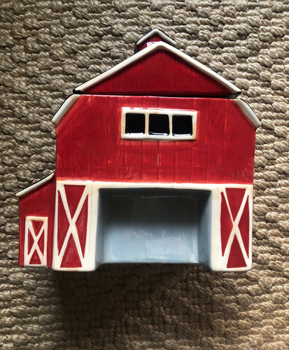 Country red barn cookie - country,