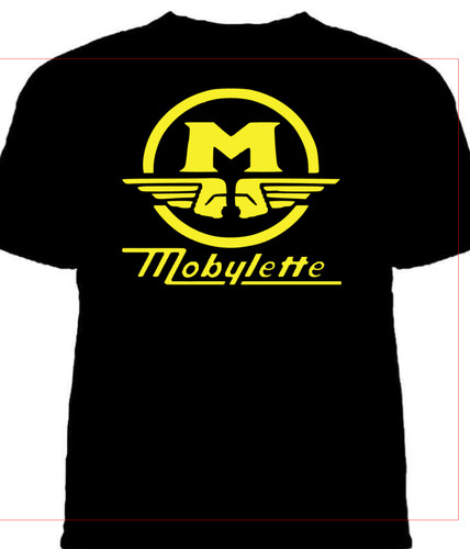 Mobylette motorcycle tshirt - mobylette,