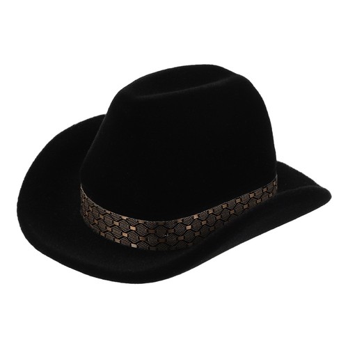Vintage black velvet cowboy - black,
