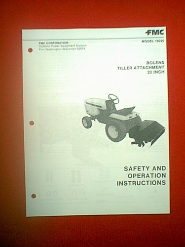 Bolens tractor tiller - bolens,