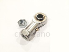 M8 8mm FEMALE LEFT HAND THREAD ROSE JOINT TRACK ROD END COMPLETE WITH LOCKNUT 