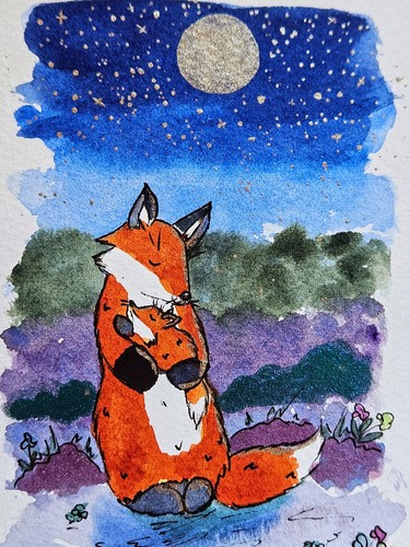 Sparkly fox mum - mum,, child