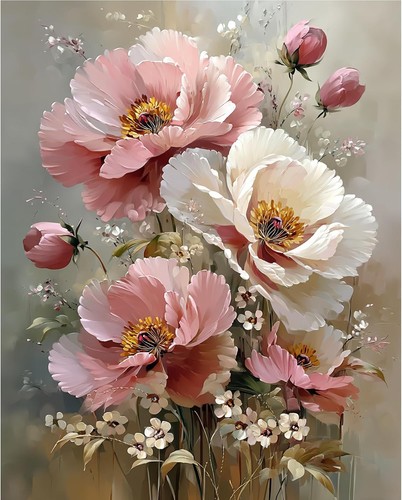 Pink peony paint - pink,