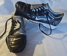 Nike Total 90 III 2005 Vintage Football AstroTurf Boots Black & Silver Size uk11