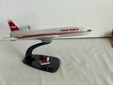 Vintage Air Jet Advance TWA Lockheed L-1011 TriStar Desk Model Plane 1/200 Scale