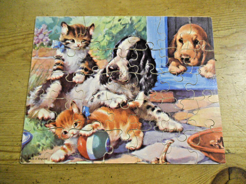 Vintage tower press jigsaw - vintage,